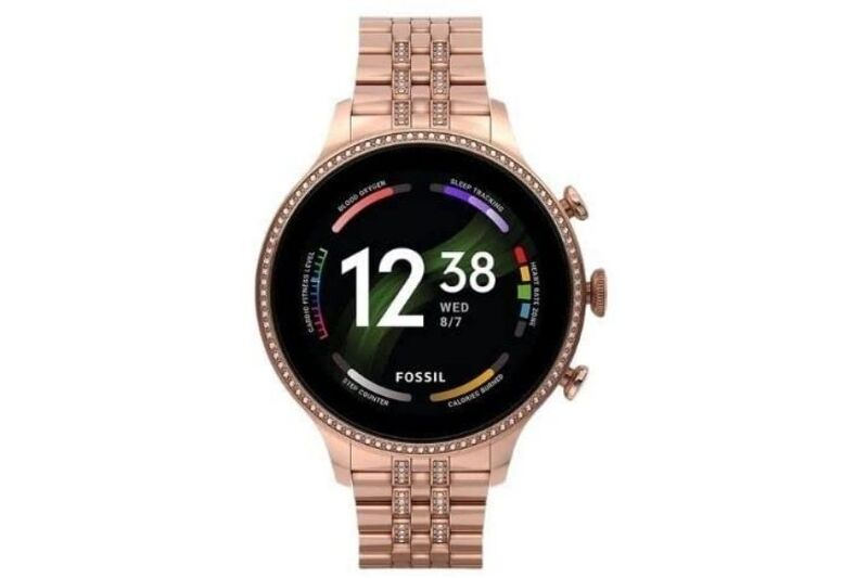 smartwatch femme fossil gen 6 or rose